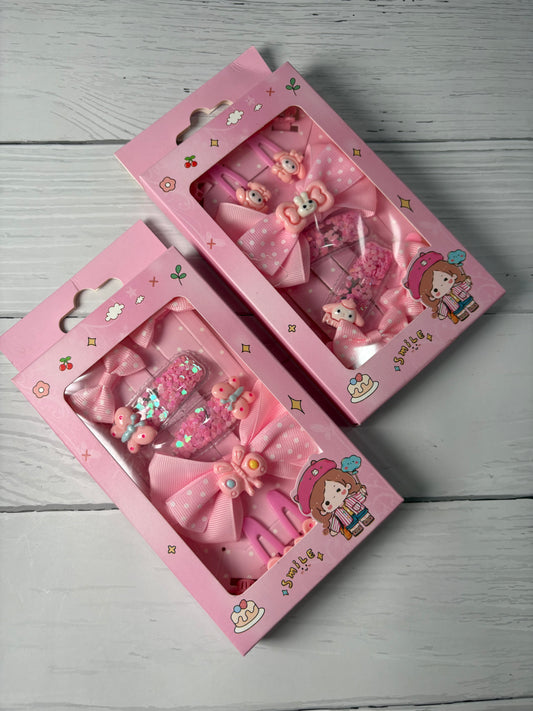 9pcs Bunny Hairpins Set