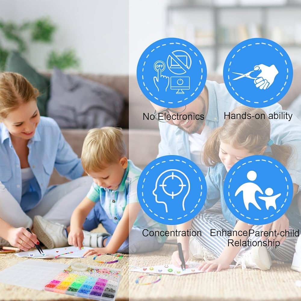 4200pcs Clay Beads for Jewellery Maker