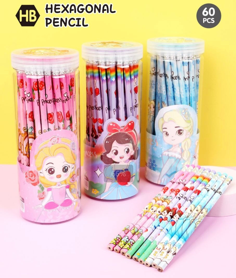 Big Barrel - 60pcs Cute Pencils