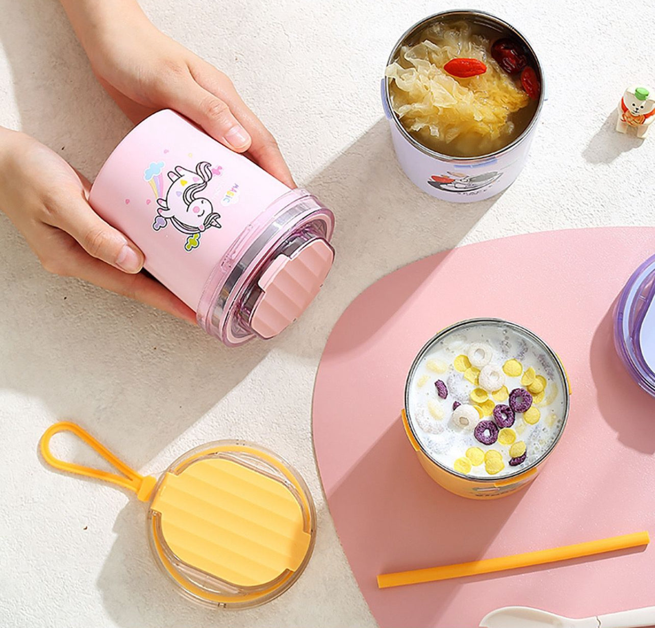 Stylist Soup Bowl - Insulated Stainless Steel Cup/Mug for School/Office - 500 ml