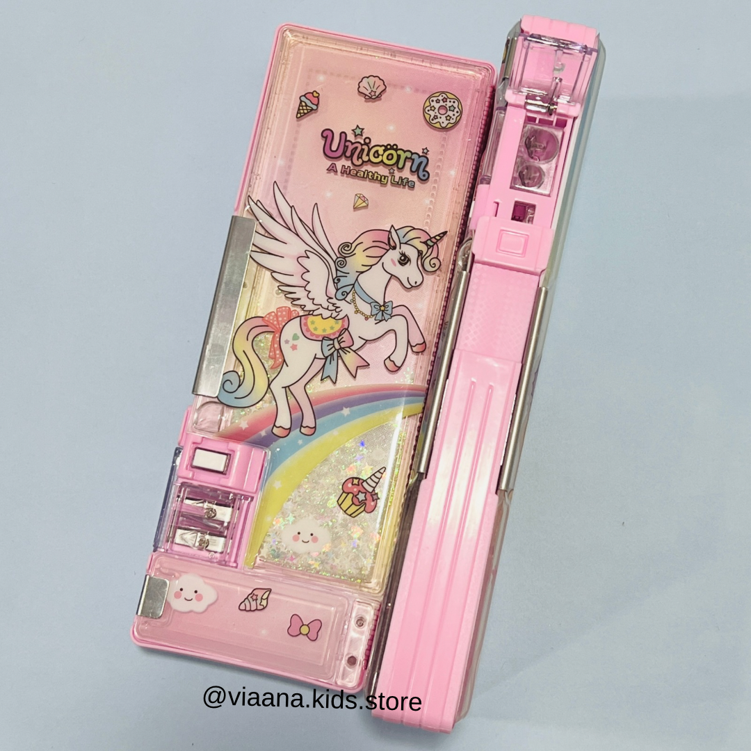 Magnetic 2 Side Pencil Box - Glittery