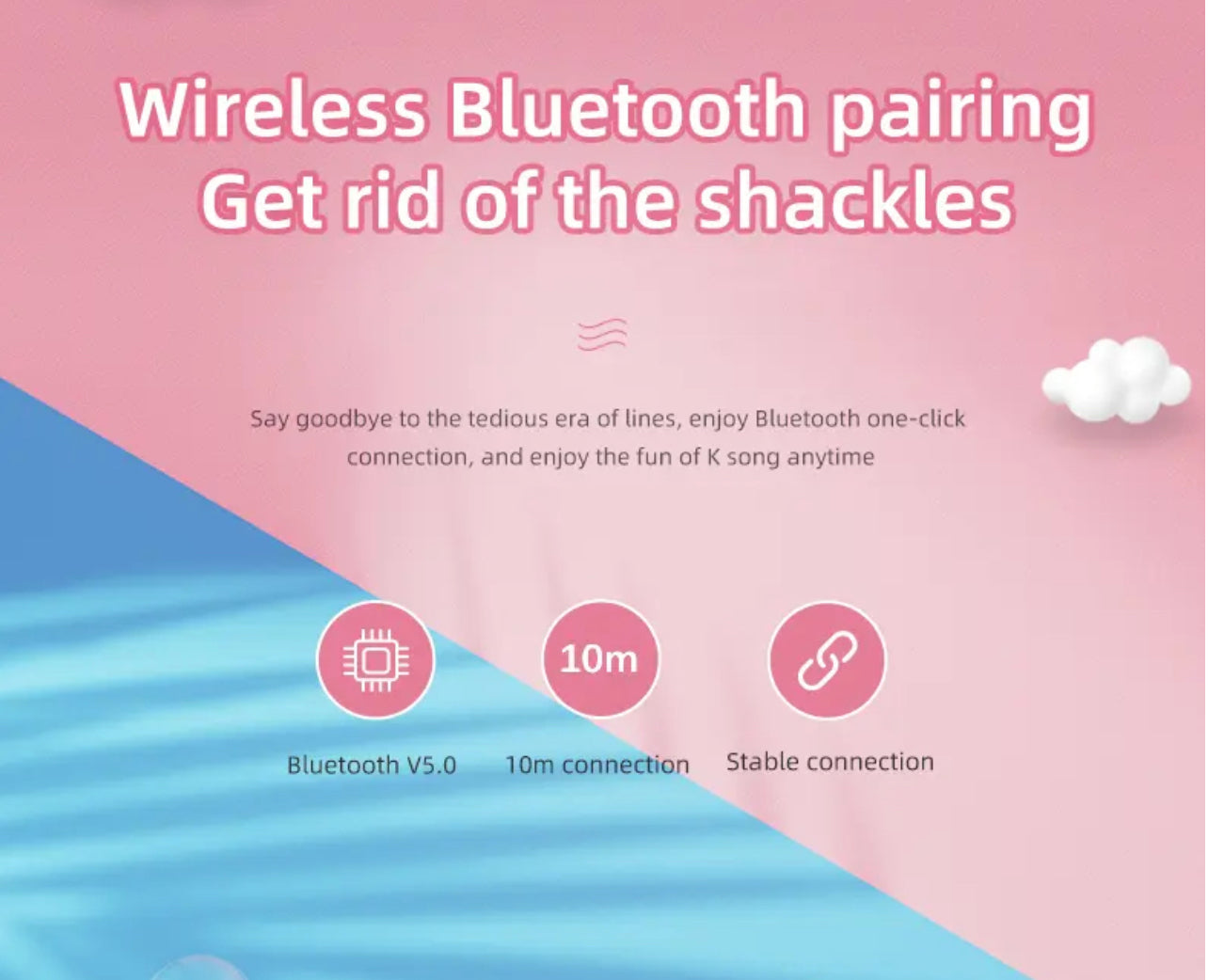 Sing Along Mike - In Built Cute Bluetooth Mike with Speaker