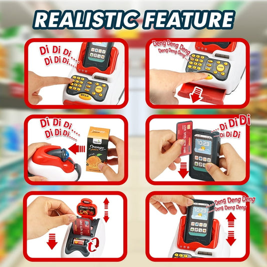Home Supermarket - Kids Smart Cash Register Toy Set