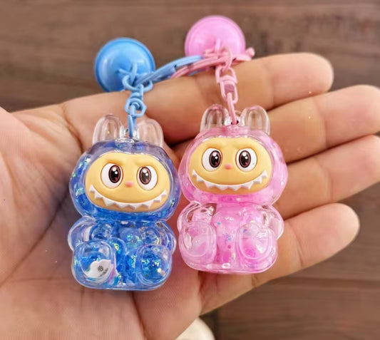 Glitter Labubu Keychain