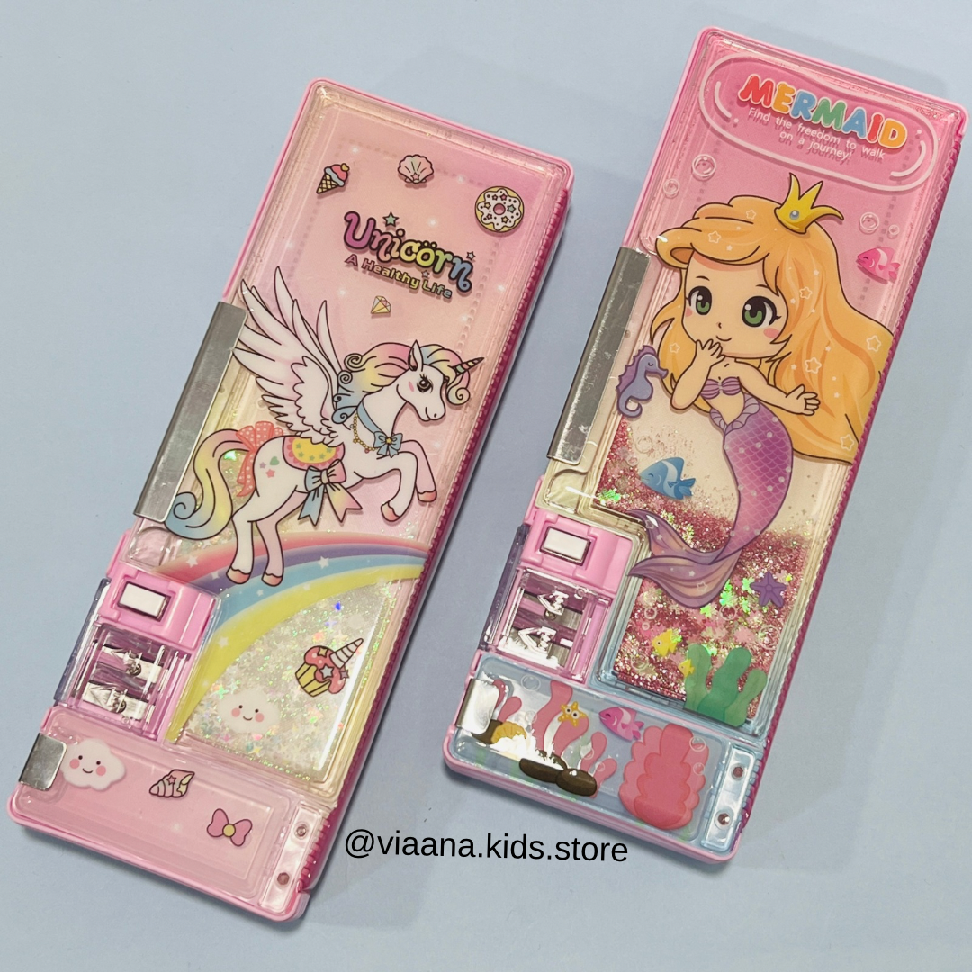 Magnetic 2 Side Pencil Box - Glittery