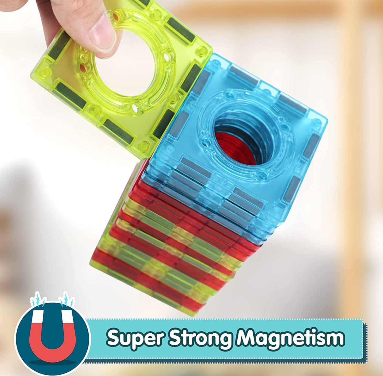 120pcs Magnetic Animal Park | Marble Run | Tiles