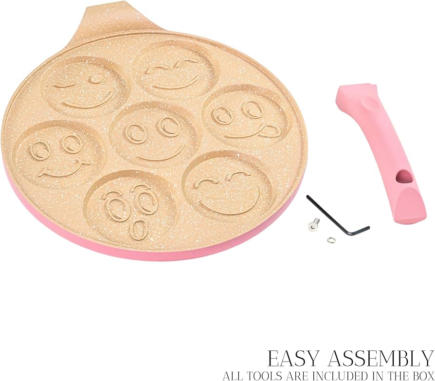 Smiley Pancakes/Egg Shaper - Non Stick Pan !!