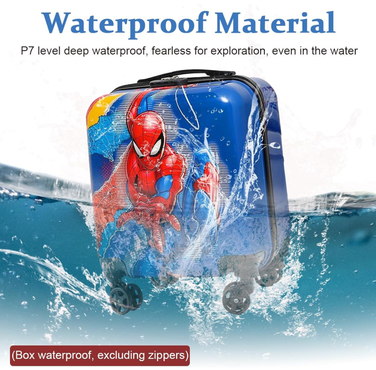 Kids 3D Trolley Bags : Big Size with Security Locks