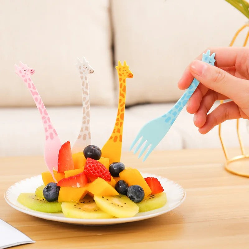 Giraffe Party Fork - 12pcs | Premium Quality