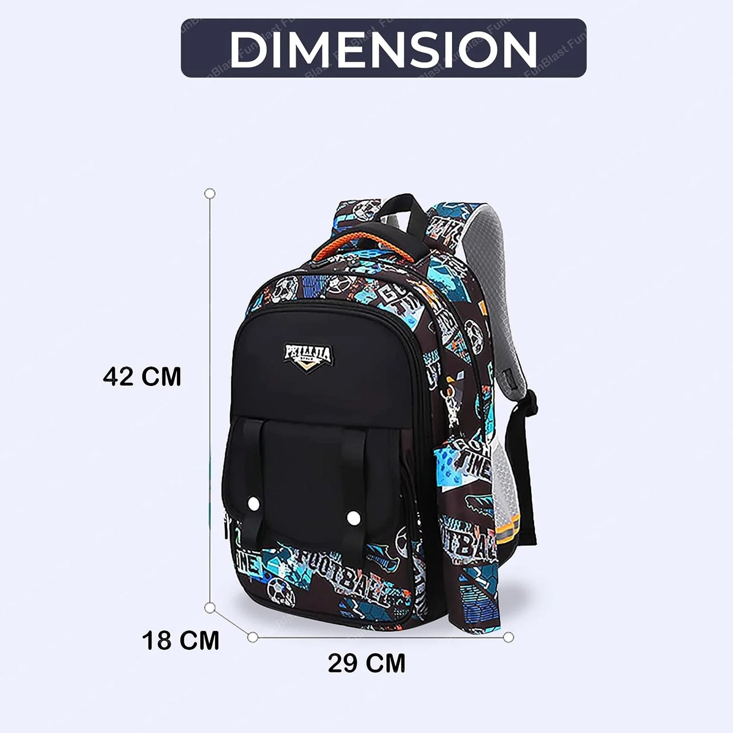 Football World - 16” Multi Pocket Smart Backpack