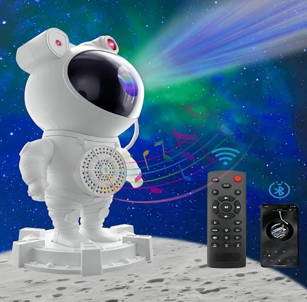 Spaceman Starry Sky Projector night light with Bluetooth Music