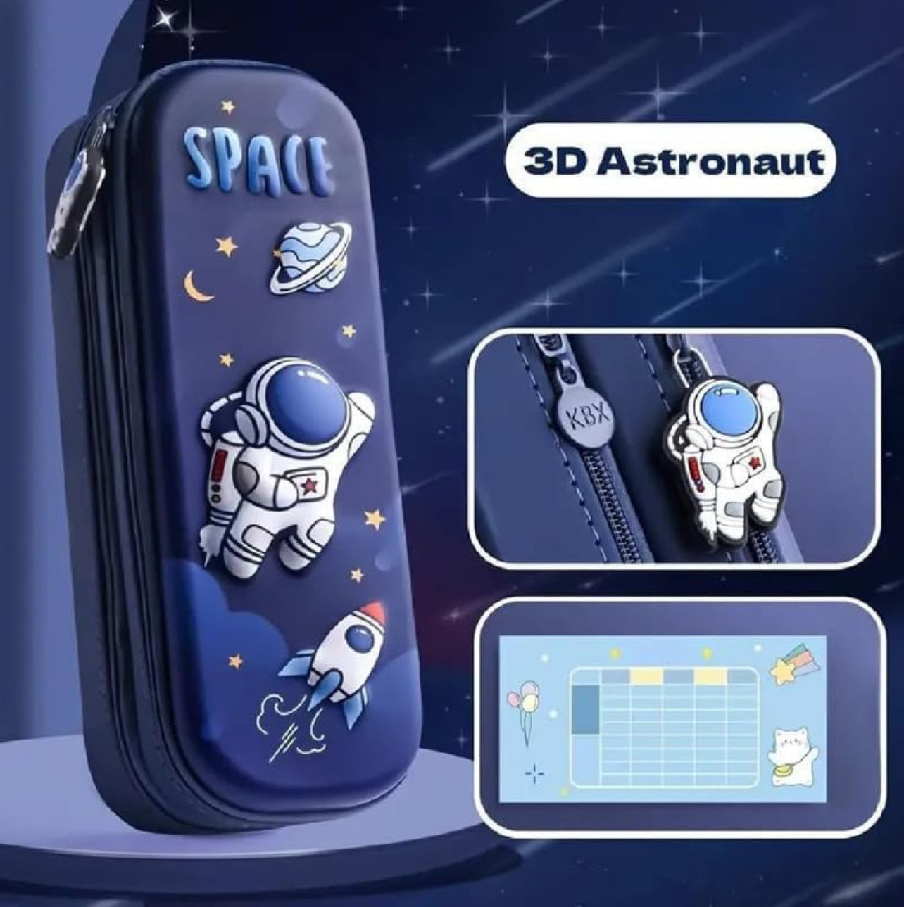 3D Double Layered Pencil Case