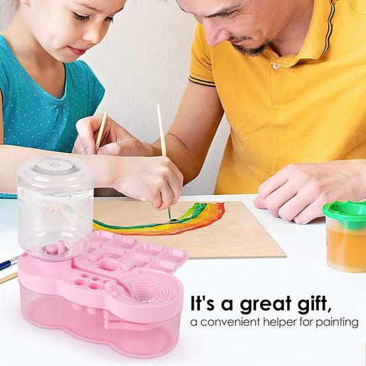 Brush Cleaner with Paint Tray