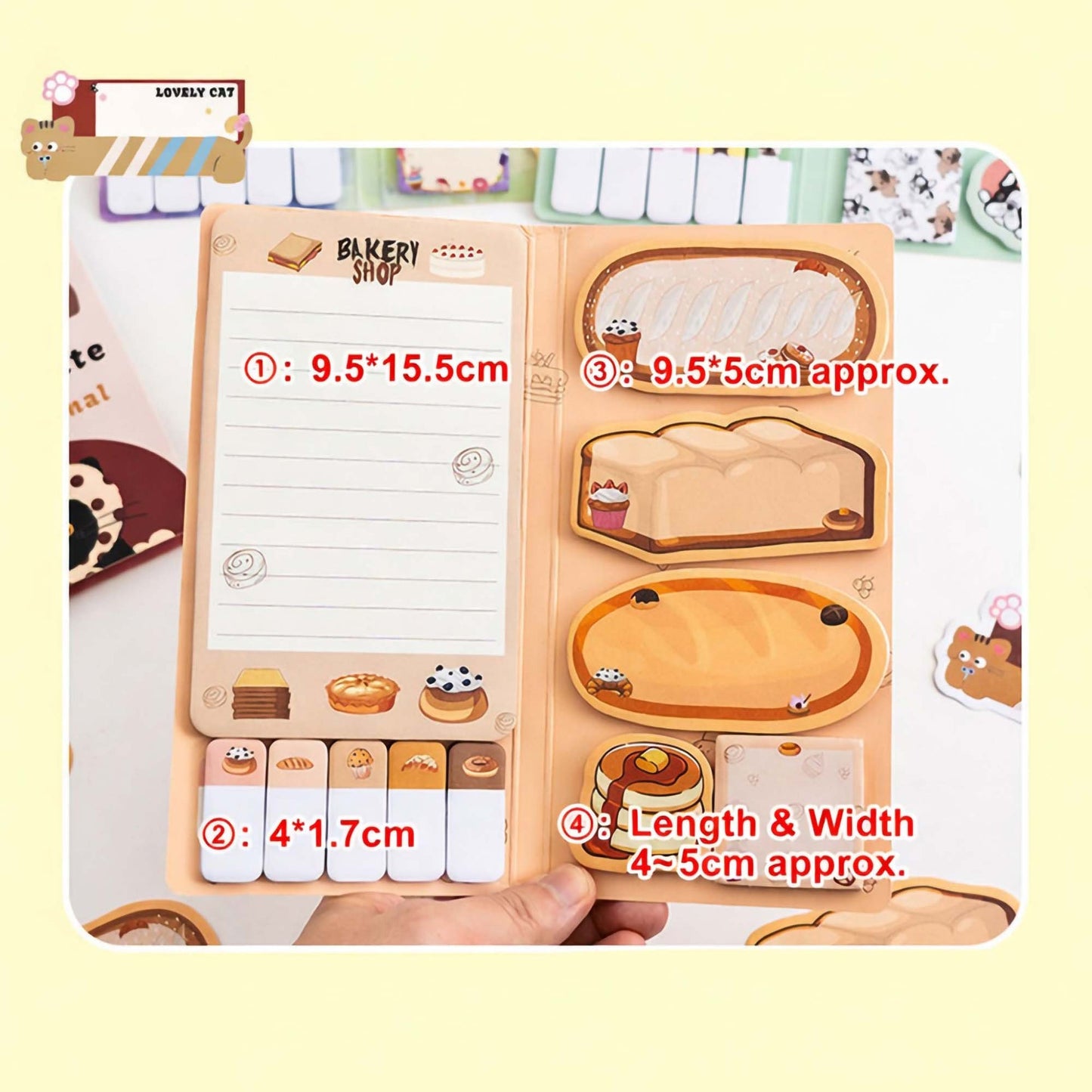 Coffee & Bakery - 440pcs Sticky Note
