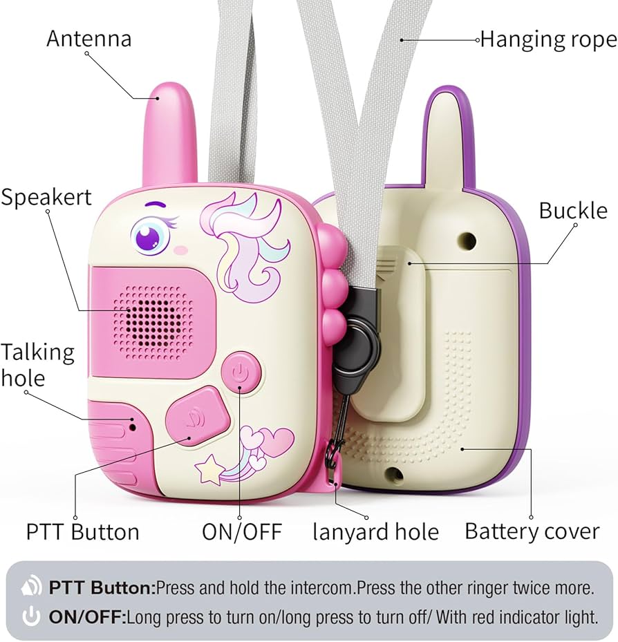 Smart Walkie Talkie - 2pcs | 1000ft Range