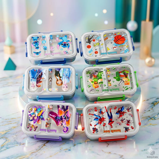 2 Grid 600ml Lunchbox | Spill Free