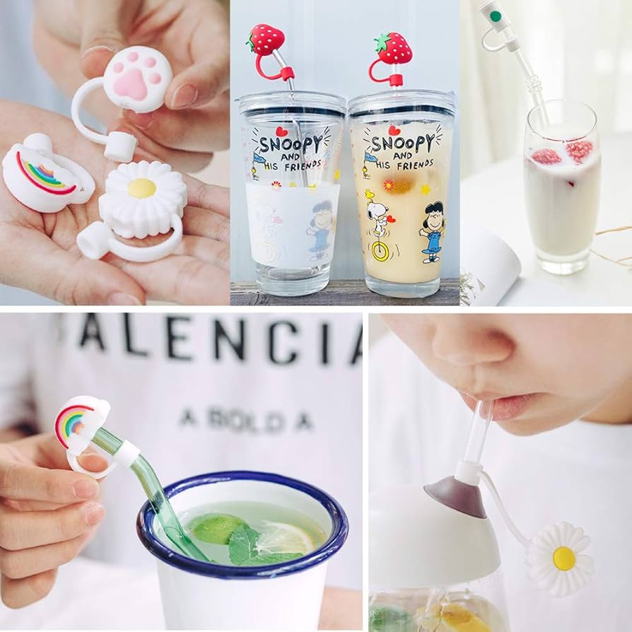 3D Straw Toppers - Stanley | Stylist | Silicone