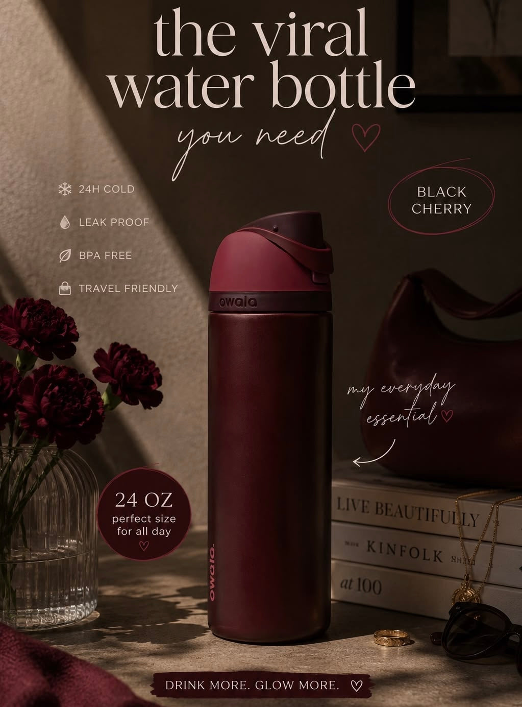 Owala Color Drop - Black Cherry