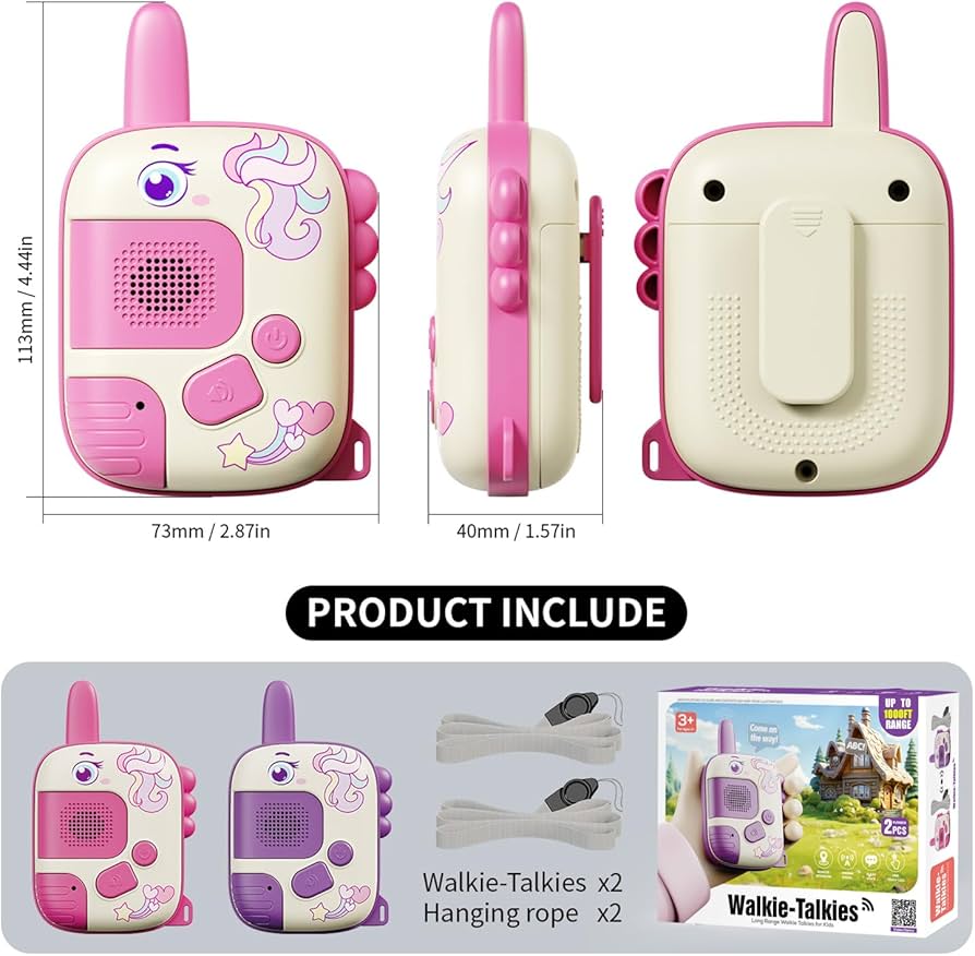 Smart Walkie Talkie - 2pcs | 1000ft Range
