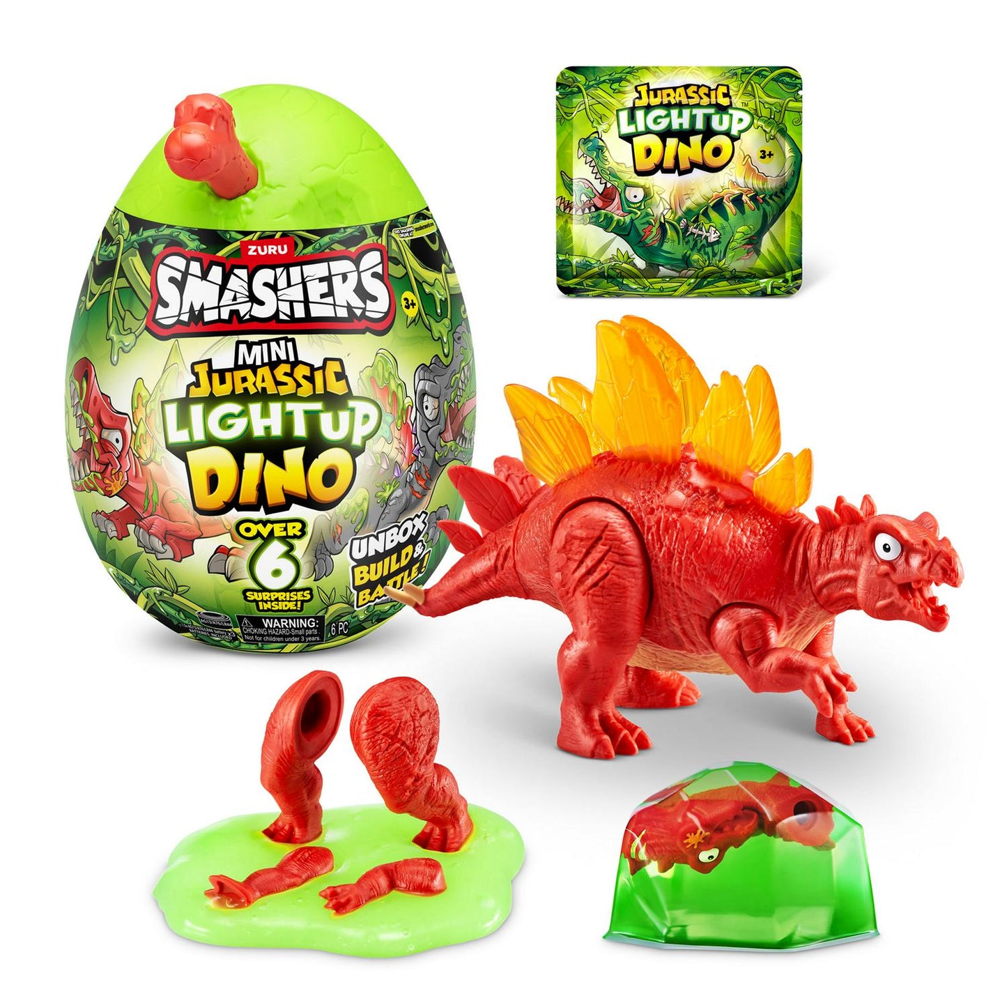 Zuru Smashers - Mini Jurassic Light Up Dino Egg