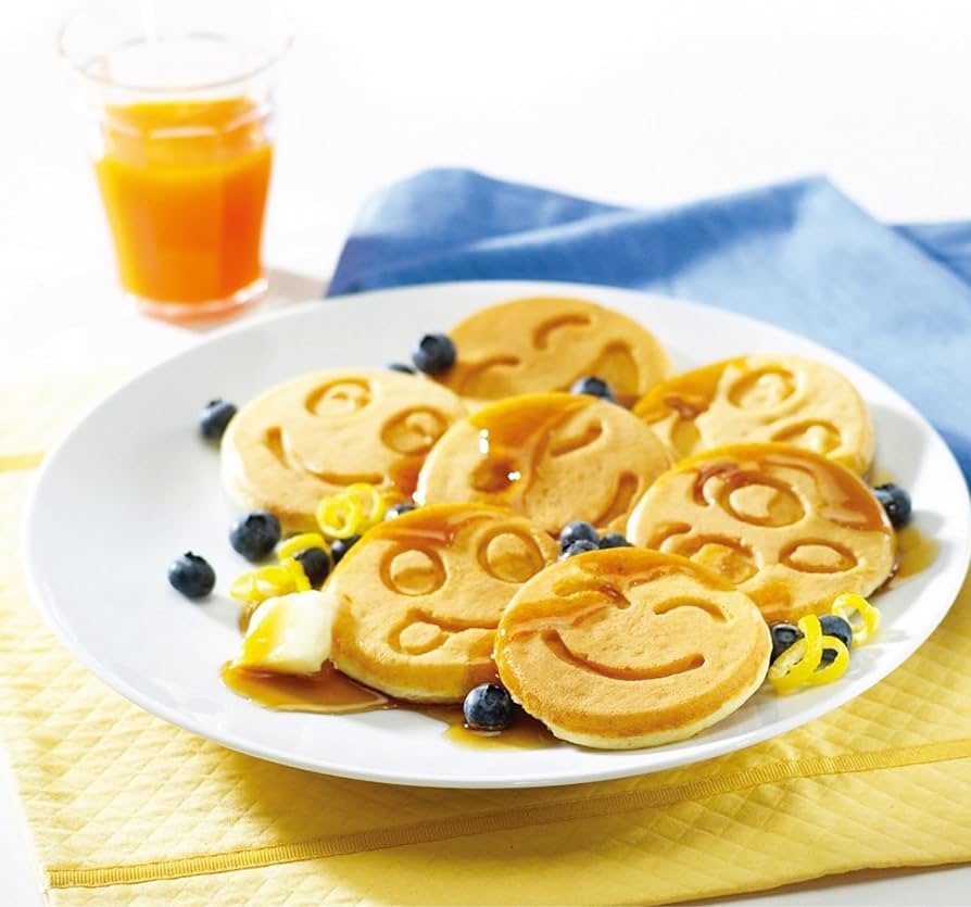 Smiley Pancakes/Egg Shaper - Non Stick Pan !!