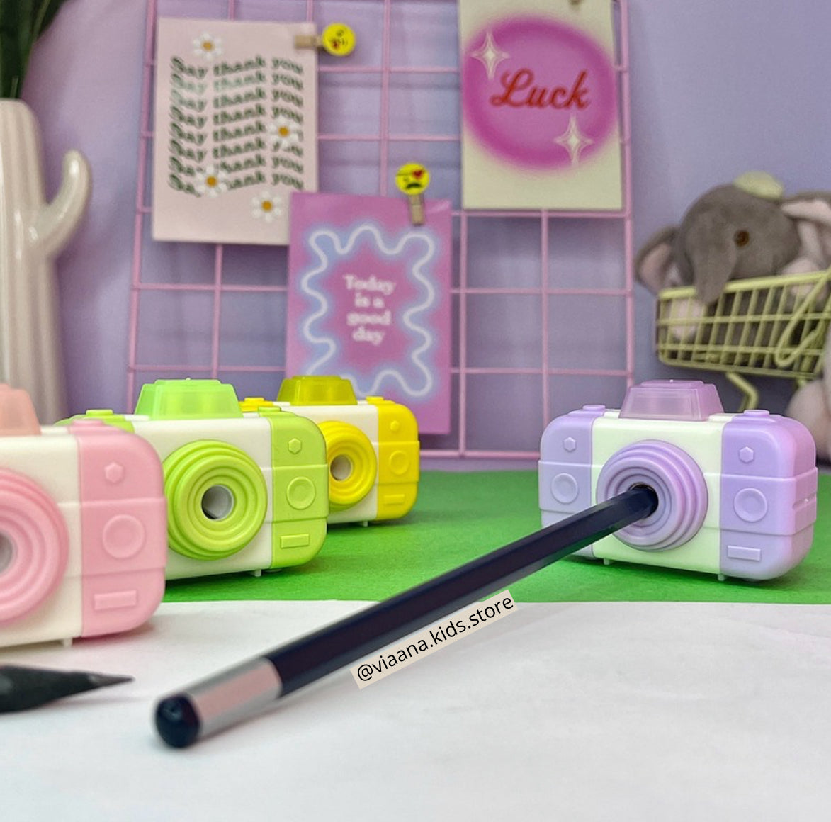 Camera 3 in 1 - Eraser, Sharpener and Duster