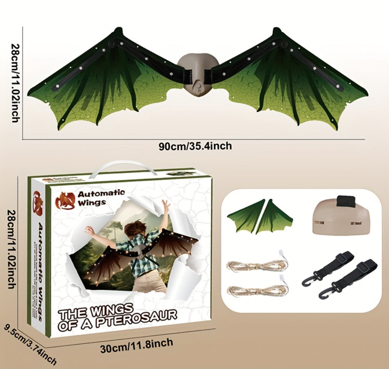 Auto Wings 🦖 🦋 - Electric, Musical with Glowing Lights