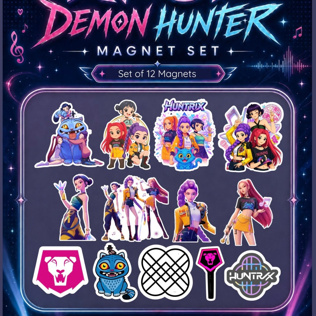 K-pop Huntrix Magnet Set | 12pcs