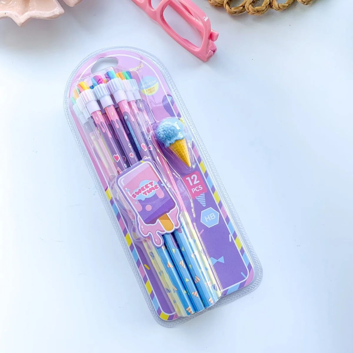 Icecream Pencil Set - 12pcsc