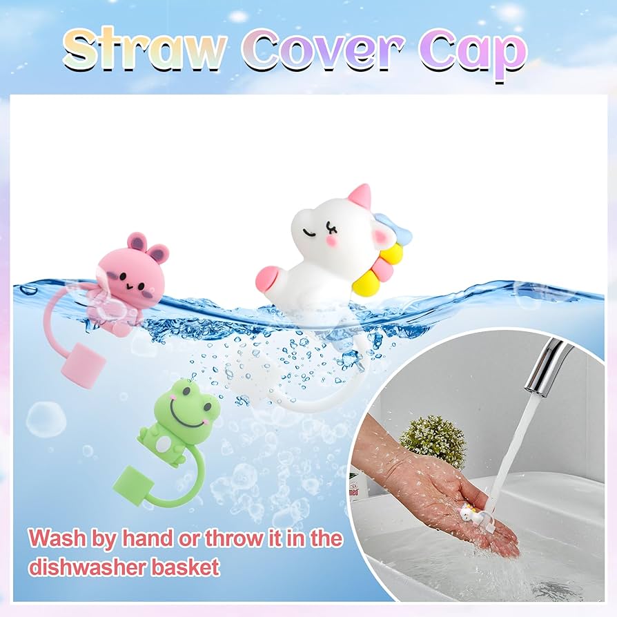 3D Straw Toppers - Stanley | Stylist | Silicone