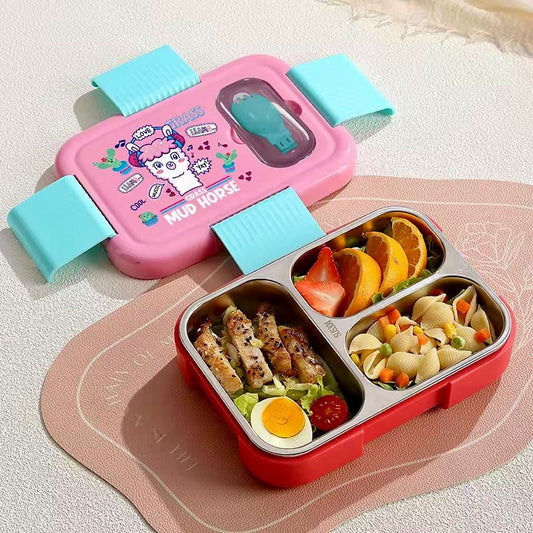 IQIX - 3 Grid Spill Free Mini Lunchbox