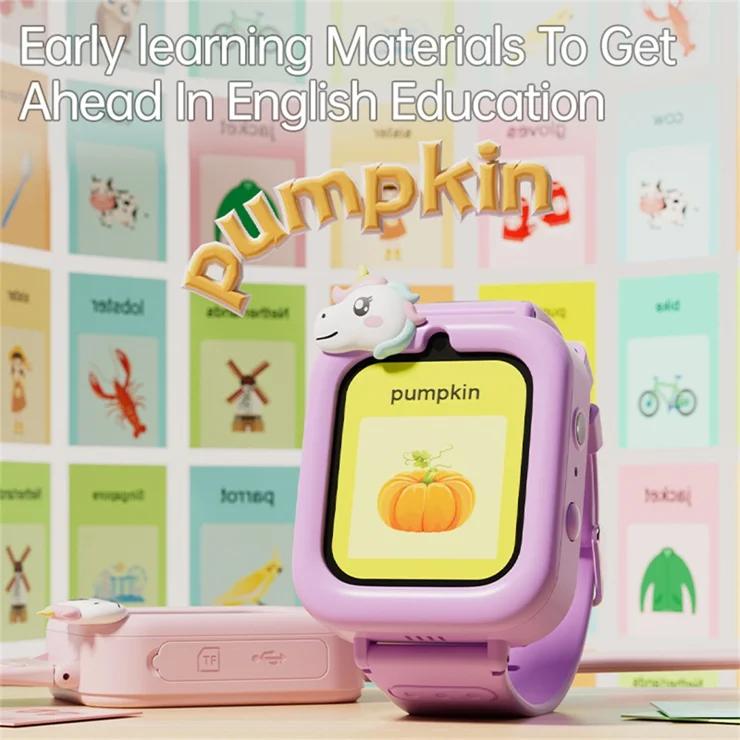 Koool - 1.83” Touch Screen Kids Smart Watch Built In 36 Games Video Recorder Music Player with Flashlight