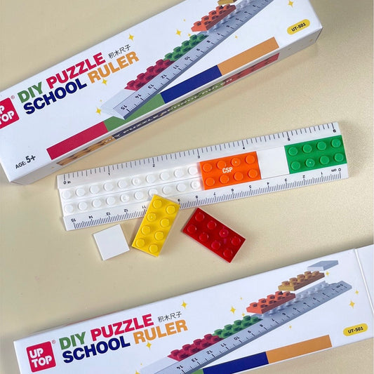 Creative DIY Lego Ruler Set - 6”