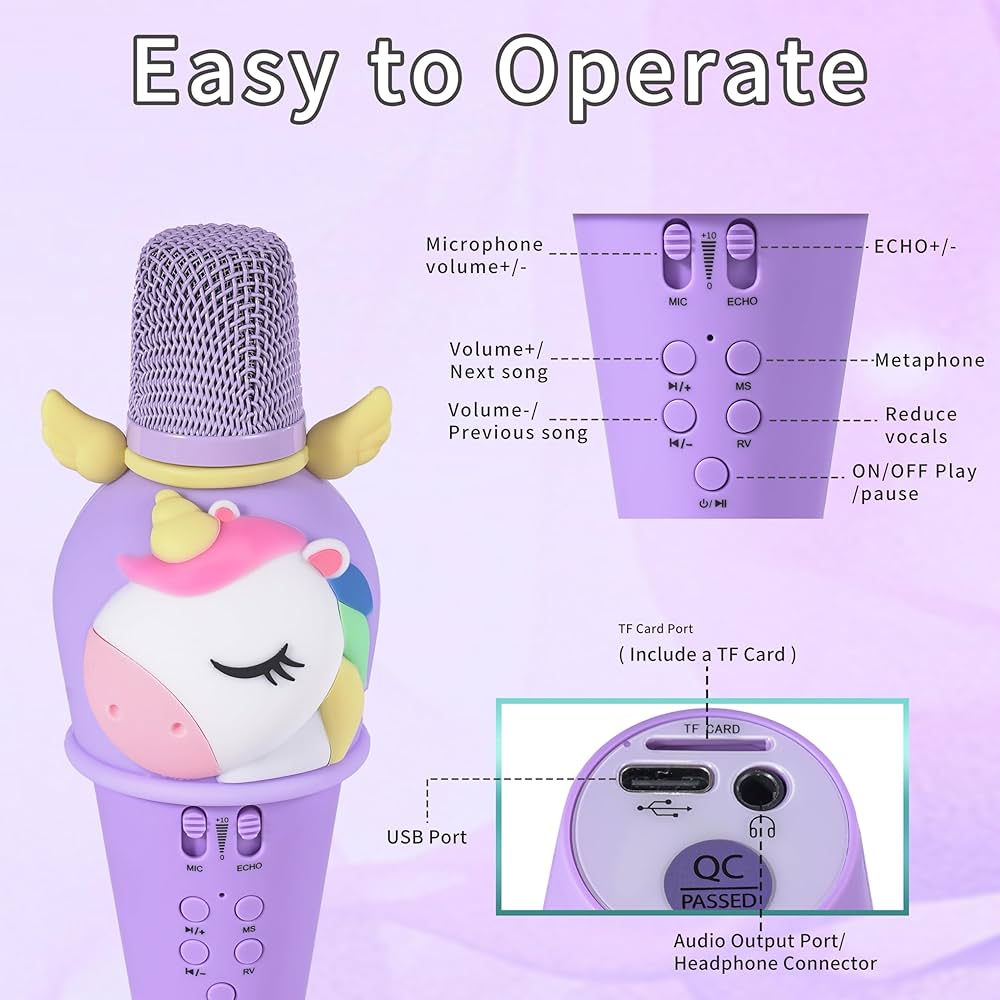 Sing Along Mike - In Built Cute Bluetooth Mike with Speaker