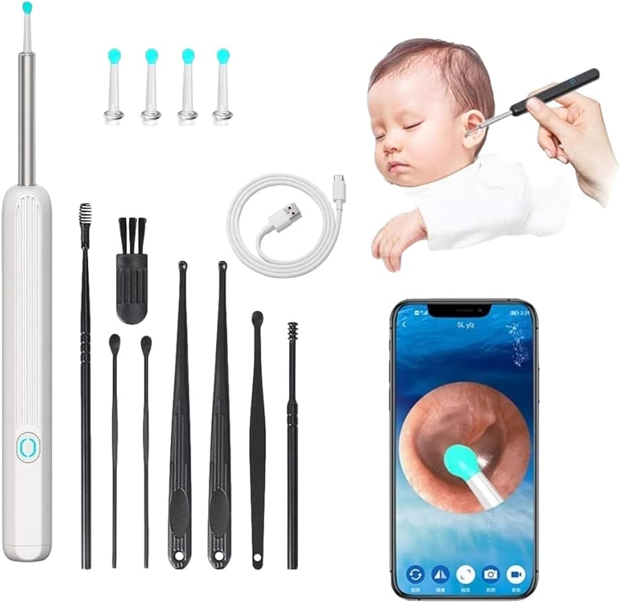 Ear Wax Elimination Kit | Wifi-1080p HD Load Otoscope