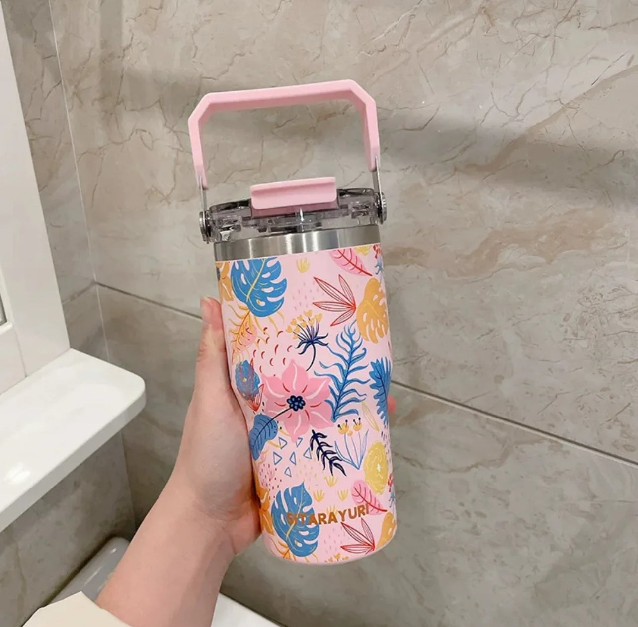 Sitarayuri Floral - Flip Straw | 600ml