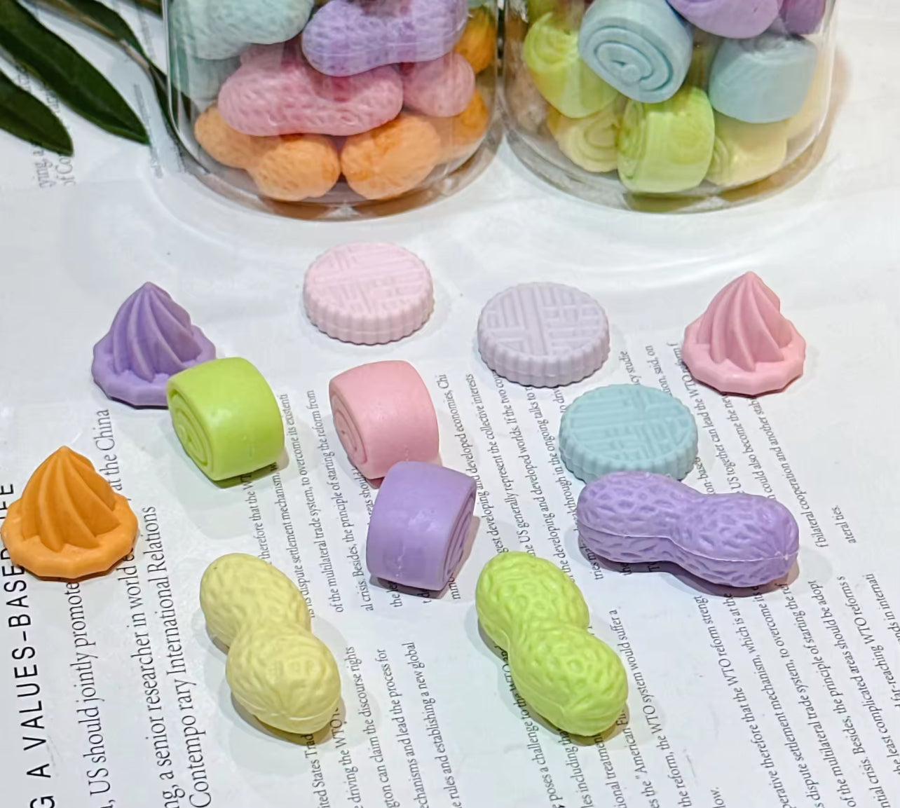 Pastel Erasers Jar - 20pcs
