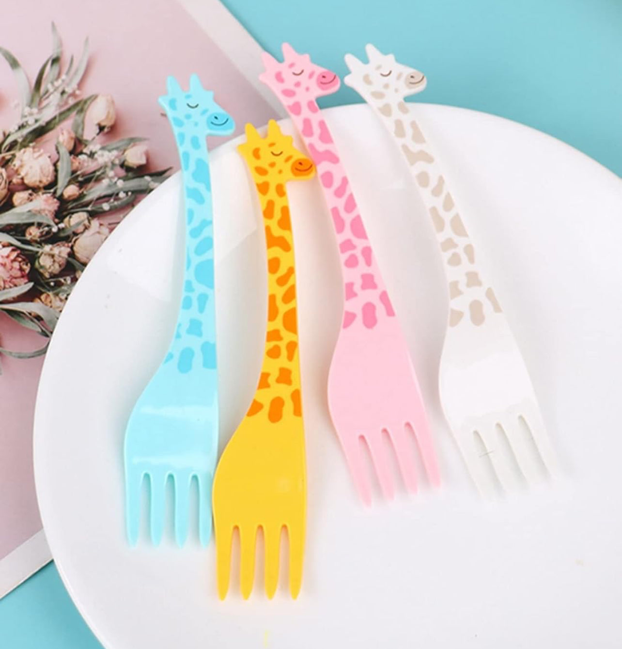 Giraffe Party Fork - 12pcs | Premium Quality