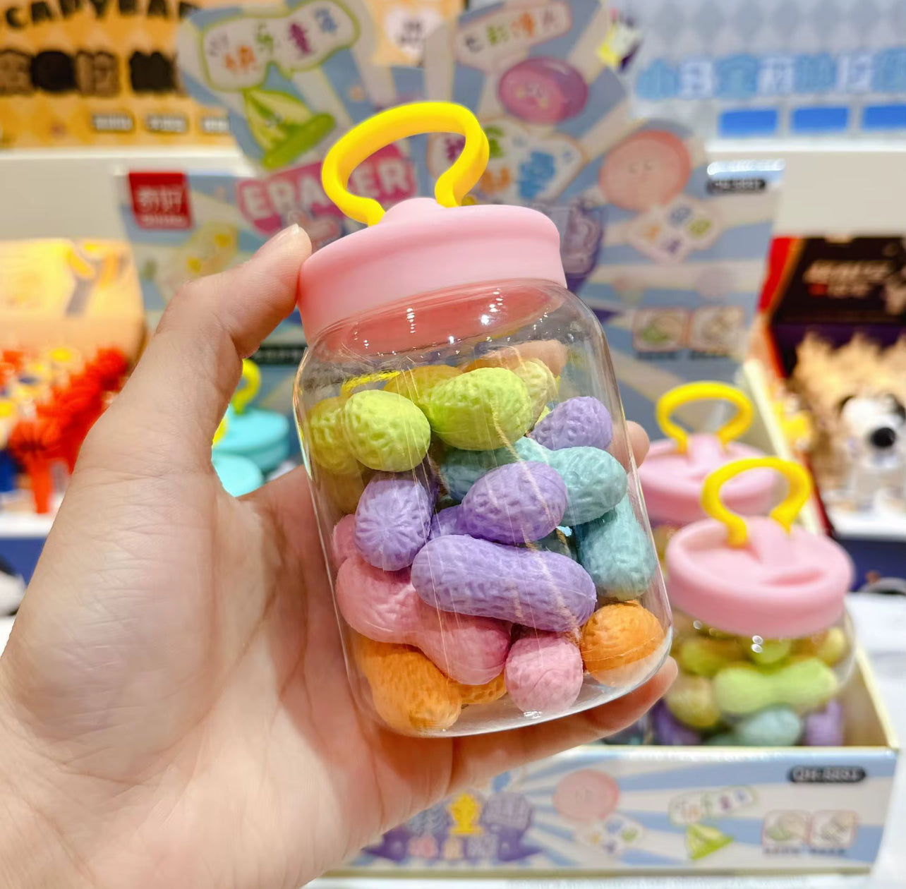 Pastel Erasers Jar - 20pcs