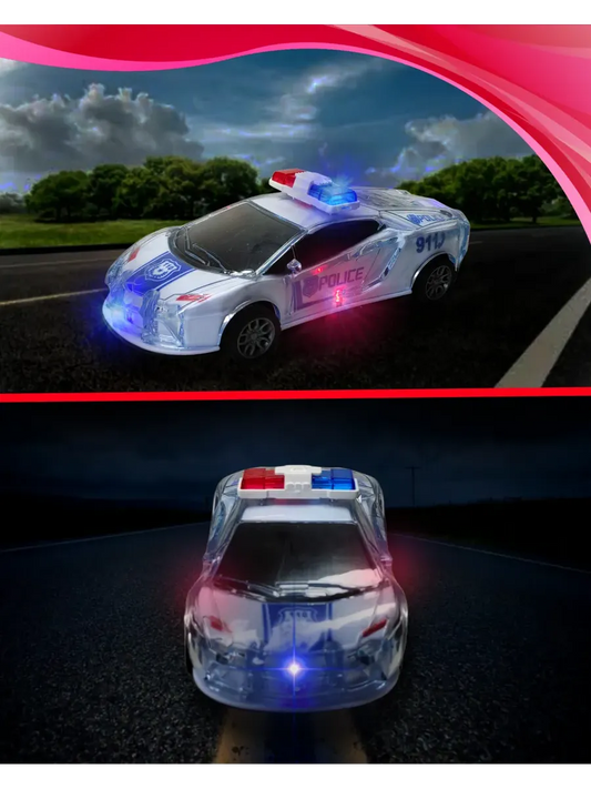Musical Police Car - Metal, Lights and Super Fast !!
