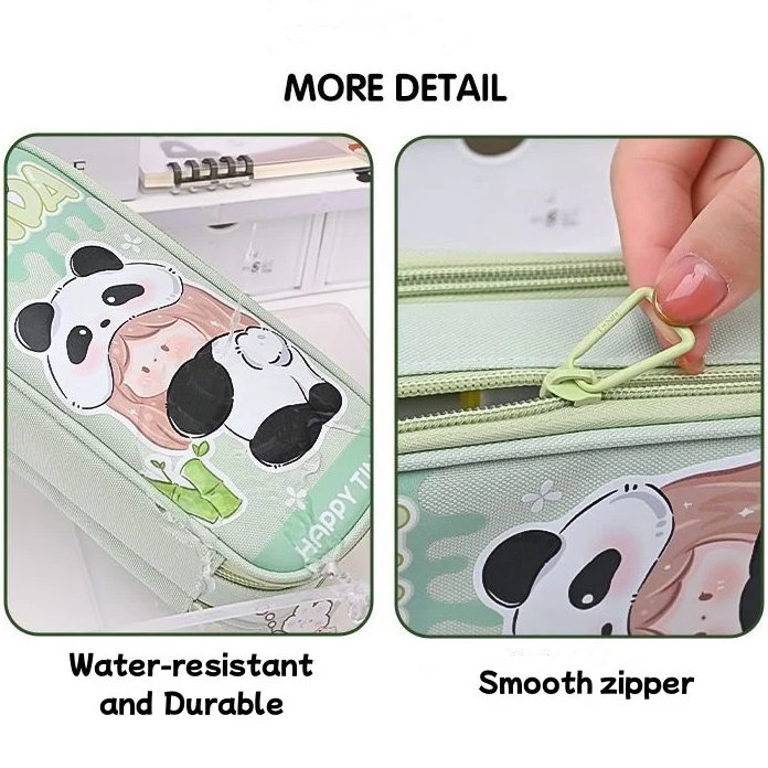 Panda Pouch - 6 Layered Pencil Pouch