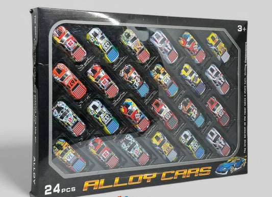 Alloy Cars - 24pcs with Parking