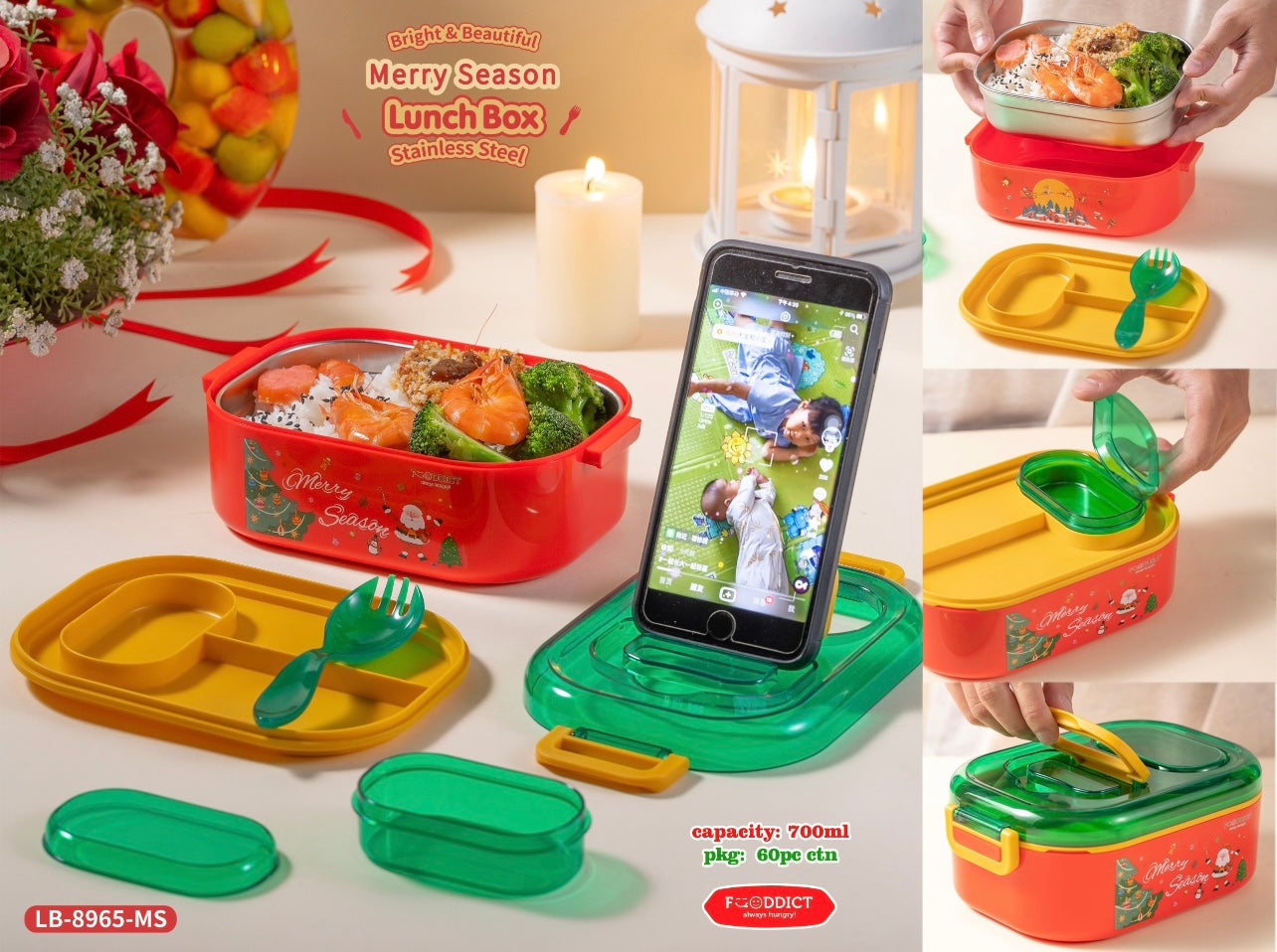 Christmas Lunch Box : 700ml