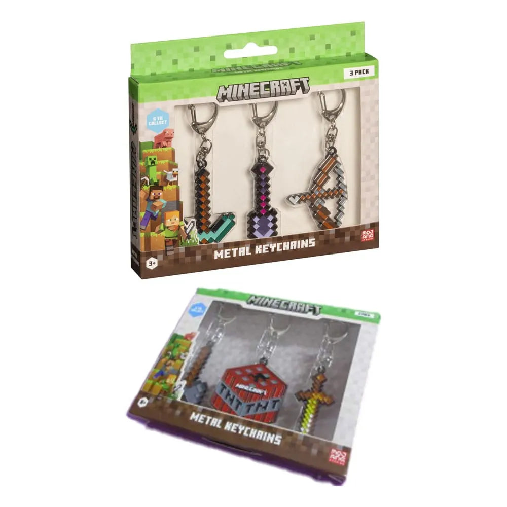 Minecraft - Metal Keychain | Set of 3