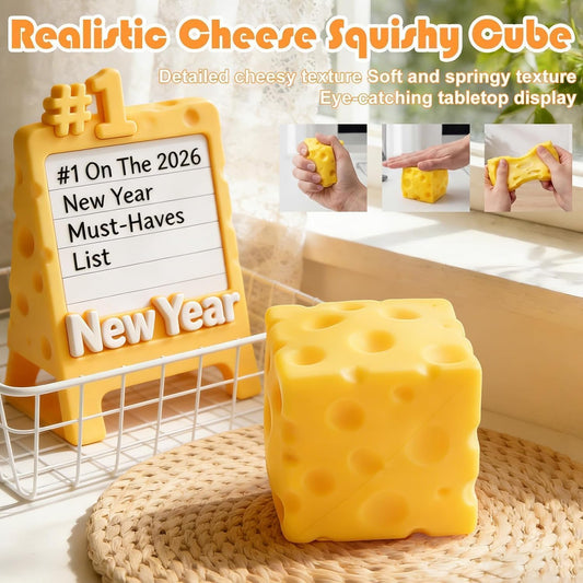 Squishy Cheese Cube - 1pcs