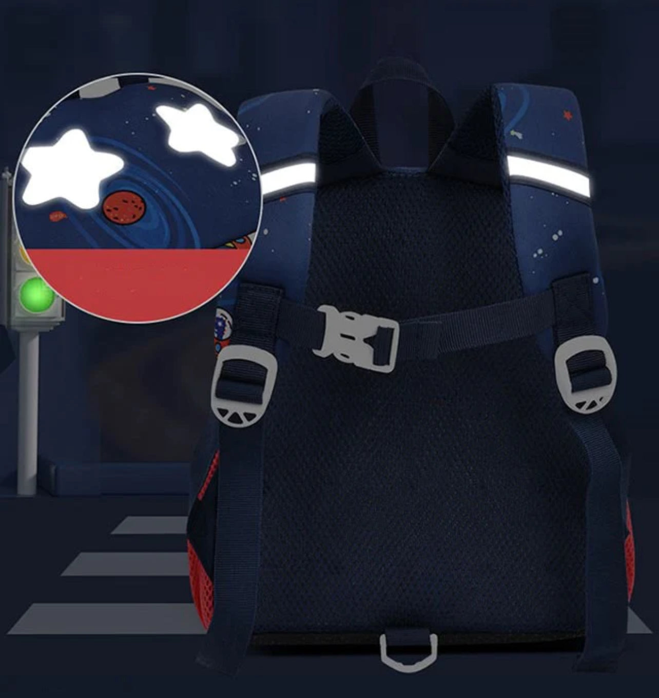 3D Rocket Design Backpack for Kindergarten Kids