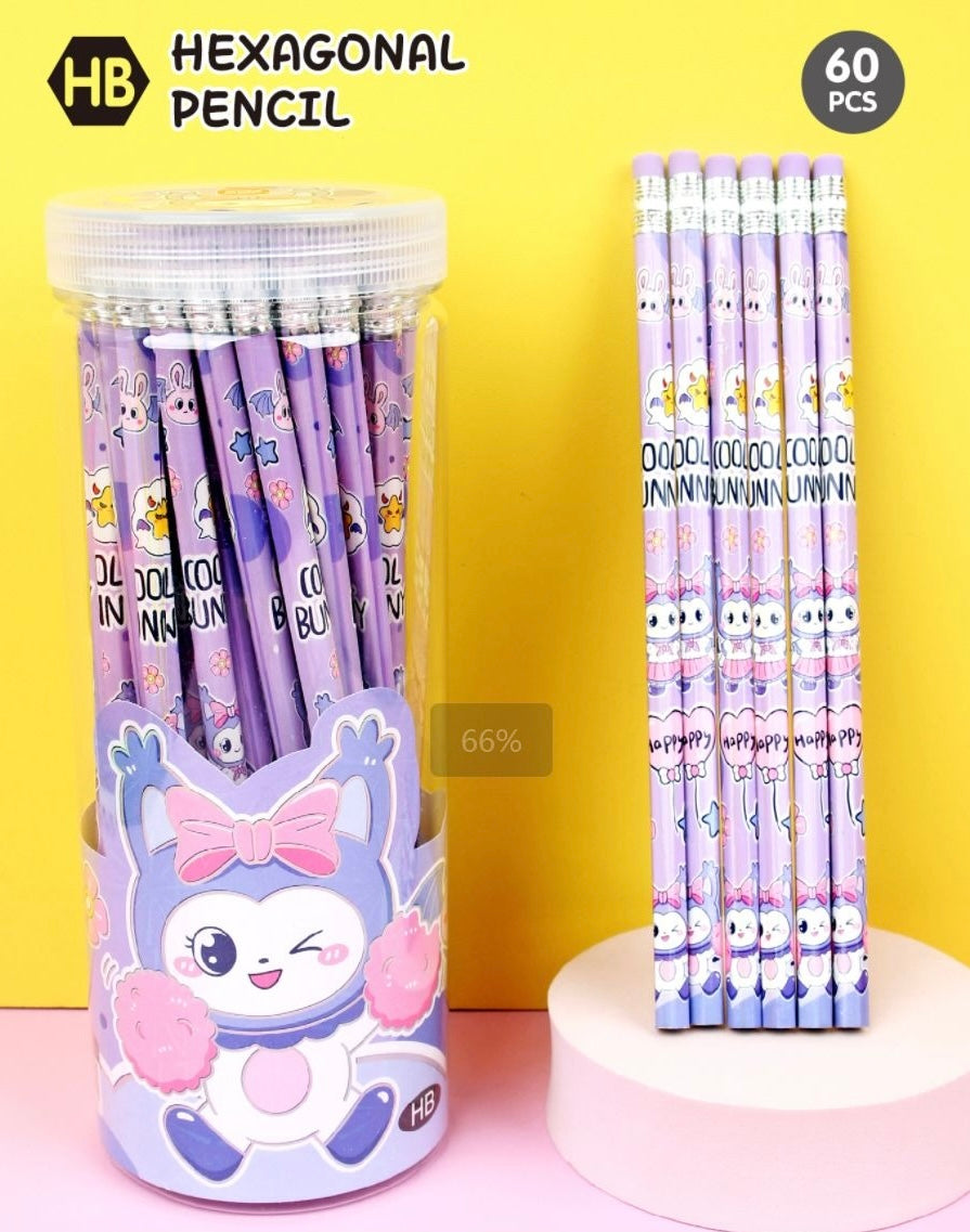 Big Barrel - 60pcs Cute Pencils