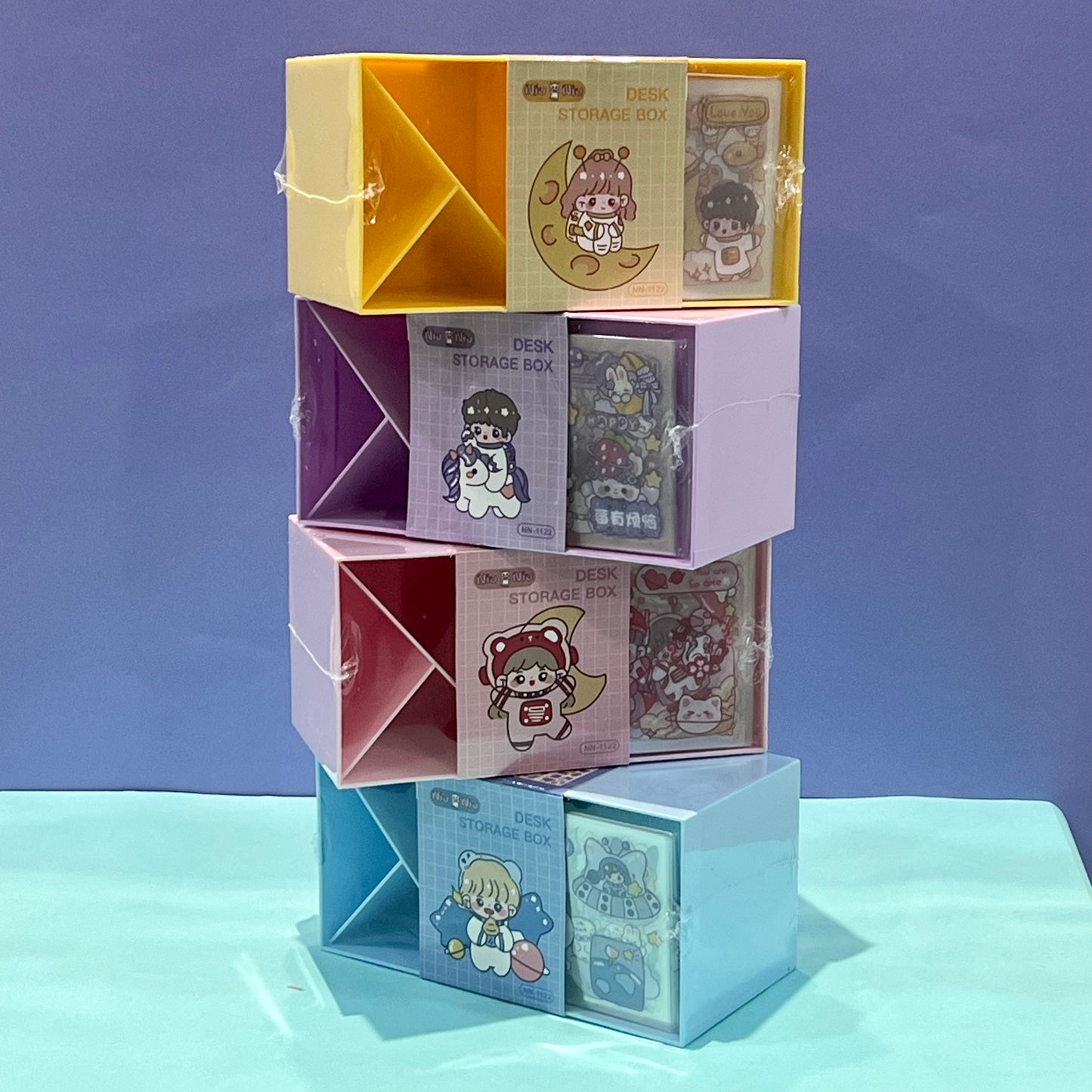 Kids Pen Pencil Holder | Desk Storage Box & Stationery Cosmetic Organizer