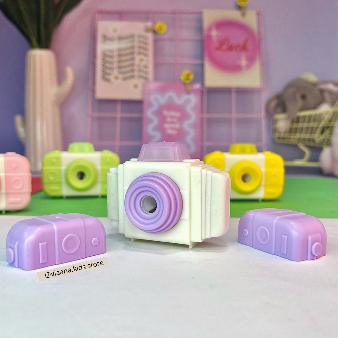 Camera 3 in 1 - Eraser, Sharpener and Duster