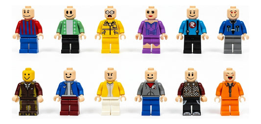 12pcs Roblox Minifigures Building Blocks
